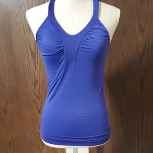 Under Armour Womens Fitted Purple Tank Top Size Small
